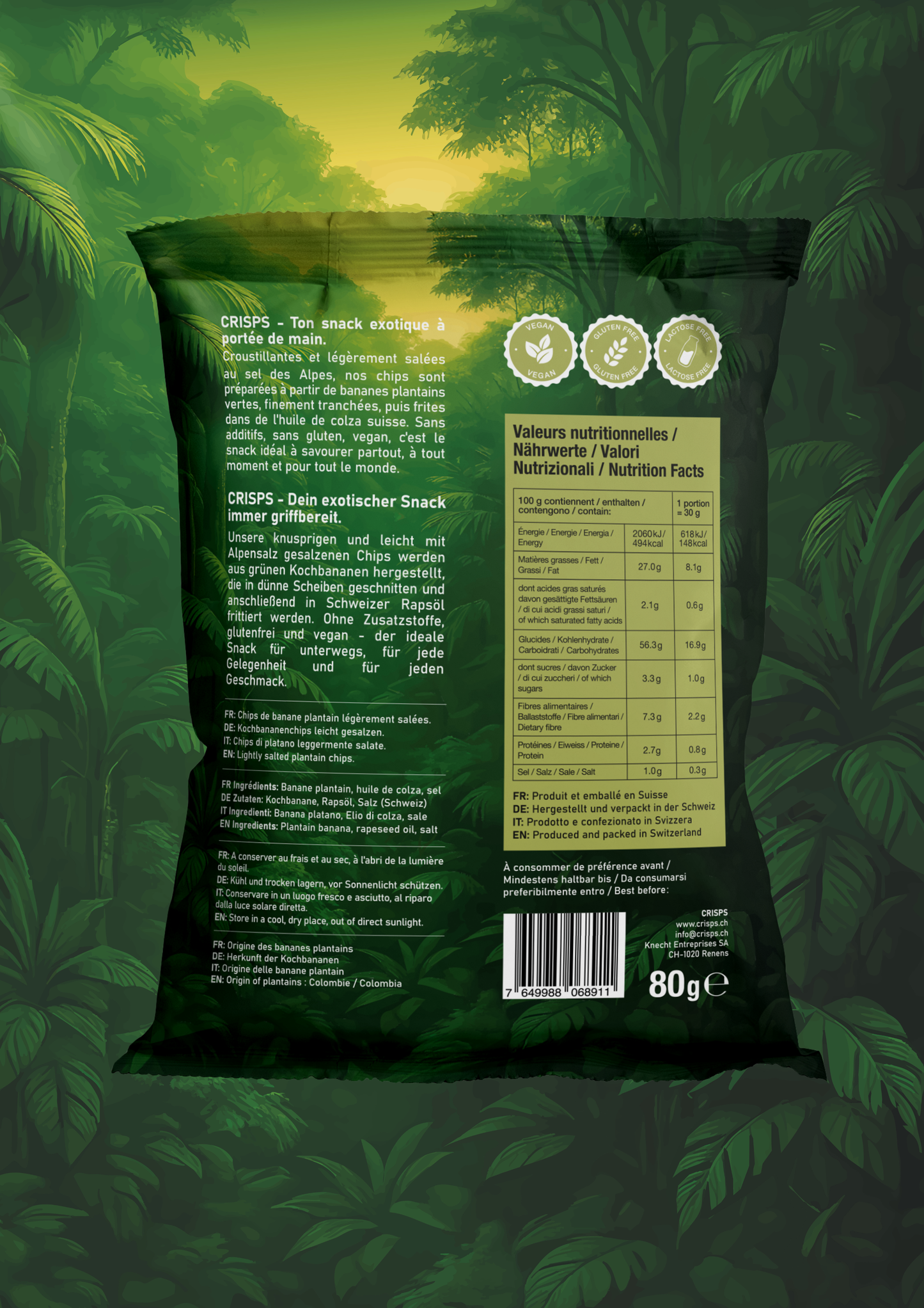 Pack apéro 8 x 80 g (4x2)